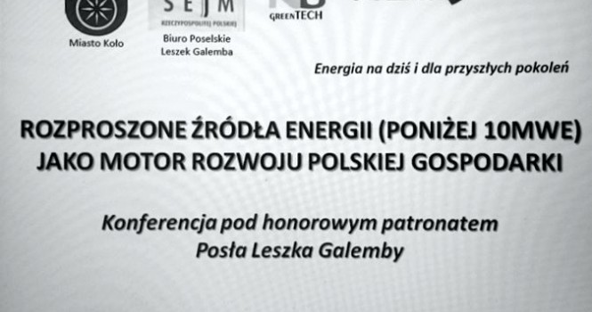Rozproszone rda energii (poniej 10MWE) jako motor rozwoju polskiej gospodarki 