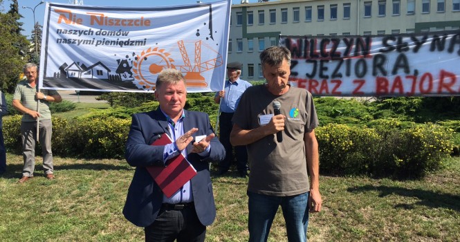 Kolejny protest w Kleczewie przed siedzib KWB Konin