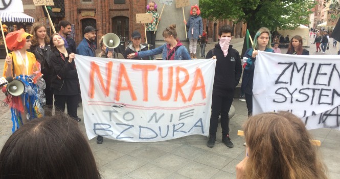   Modzieowy strajk dla Ziemi w Toruniu